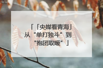 「央媒看青海」从“单打独斗”到“抱团取暖”