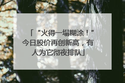 “火得一塌糊涂！”今日股价再创新高，有人为它彻夜排队