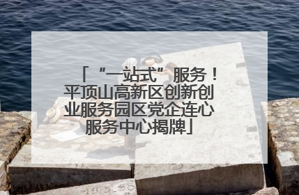 “一站式”服务！平顶山高新区创新创业服务园区党企连心服务中心揭牌
