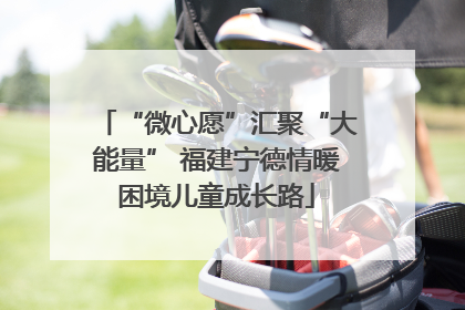 “微心愿”汇聚“大能量” 福建宁德情暖困境儿童成长路