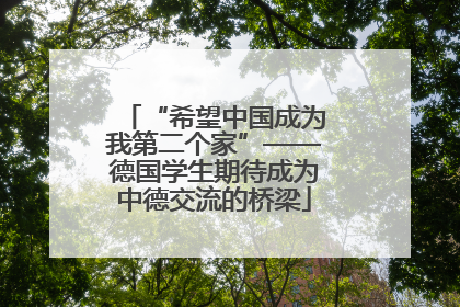 “希望中国成为我第二个家”——德国学生期待成为中德交流的桥梁