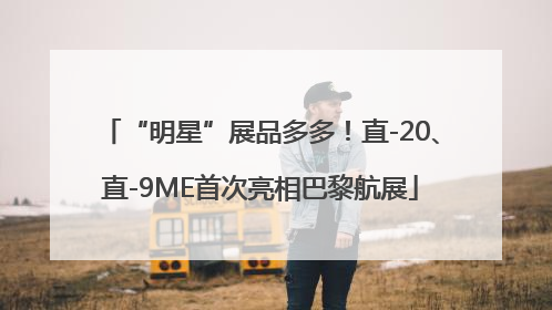 “明星”展品多多！直-20、直-9ME首次亮相巴黎航展