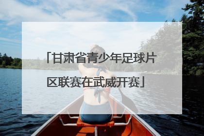 甘肃省青少年足球片区联赛在武威开赛