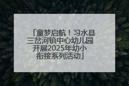童梦启航！习水县三岔河镇中心幼儿园开展2025年幼小衔接系列活动