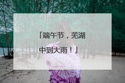 端午节，芜湖中到大雨！