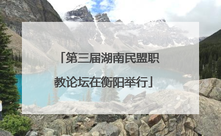 第三届湖南民盟职教论坛在衡阳举行