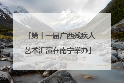 第十一届广西残疾人艺术汇演在南宁举办