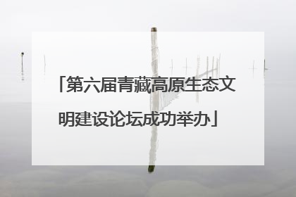 第六届青藏高原生态文明建设论坛成功举办