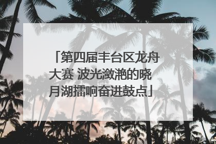 第四届丰台区龙舟大赛 波光潋滟的晓月湖擂响奋进鼓点