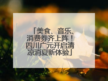 美食、音乐、消费券齐上阵！四川广元开启清凉消夏新体验