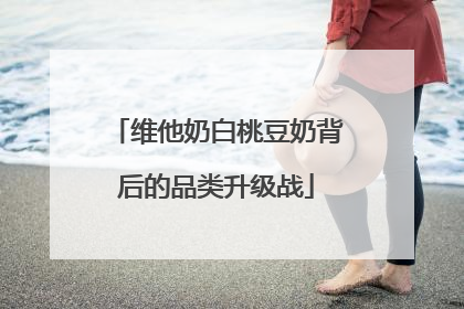 维他奶白桃豆奶背后的品类升级战