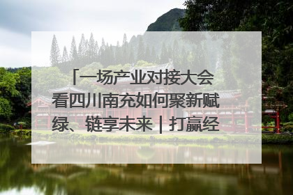一场产业对接大会 看四川南充如何聚新赋绿、链享未来｜打赢经济发展翻身仗