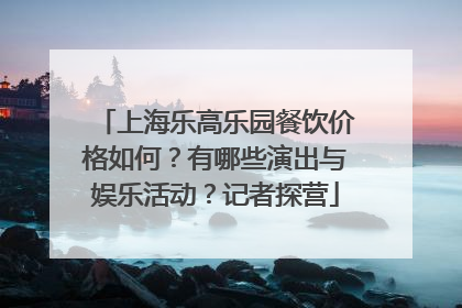 上海乐高乐园餐饮价格如何？有哪些演出与娱乐活动？记者探营