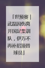 世预赛｜武磊因伤离开国足集训队，伊万不再补招顶替球员