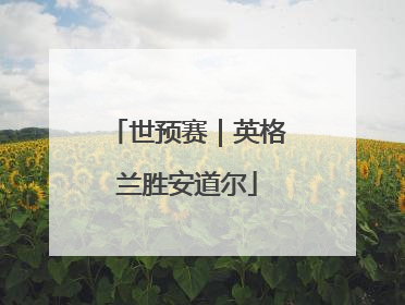 世预赛｜英格兰胜安道尔