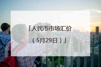 人民币市场汇价（5月29日）