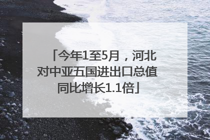 今年1至5月，河北对中亚五国进出口总值同比增长1.1倍