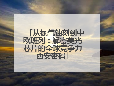 从氮气蚀刻到中欧班列：解密美光芯片的全球竞争力西安密码