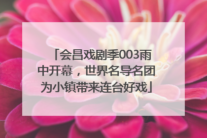 会昌戏剧季003雨中开幕，世界名导名团为小镇带来连台好戏
