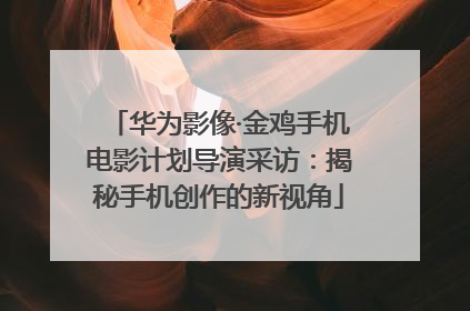华为影像·金鸡手机电影计划导演采访：揭秘手机创作的新视角