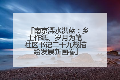 南京溧水洪蓝：乡土作纸、岁月为笔 社区书记二十九载描绘发展新画卷