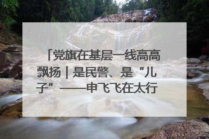 党旗在基层一线高高飘扬｜是民警、是“儿子”——申飞飞在太行山中的一线坚守
