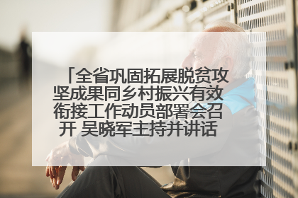 全省巩固拓展脱贫攻坚成果同乡村振兴有效衔接工作动员部署会召开 吴晓军主持并讲话 罗东川作安排部署