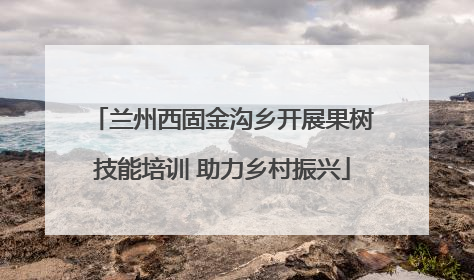 兰州西固金沟乡开展果树技能培训 助力乡村振兴
