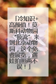 冷知识+高颜值！莫斯科动物园“顶流”来到北京动物园，这个免费展览，遛娃拍照两不误！