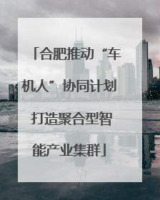 合肥推动“车机人”协同计划 打造聚合型智能产业集群