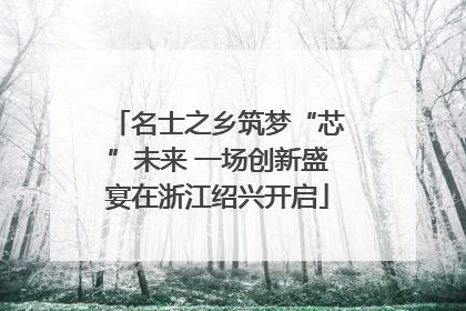 名士之乡筑梦“芯”未来 一场创新盛宴在浙江绍兴开启