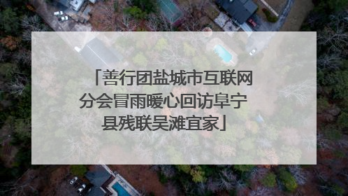 善行团盐城市互联网分会冒雨暖心回访阜宁县残联吴滩宜家