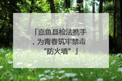 嘉鱼县检法携手，为青春筑牢禁毒“防火墙”