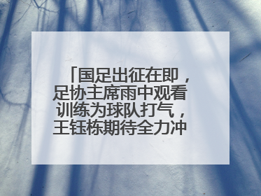 国足出征在即，足协主席雨中观看训练为球队打气，王钰栋期待全力冲击印尼队
