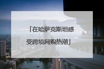 在哈萨克斯坦感受跨境网购热潮