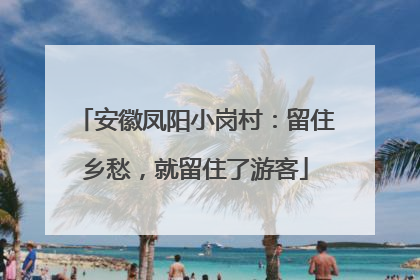 安徽凤阳小岗村：留住乡愁，就留住了游客