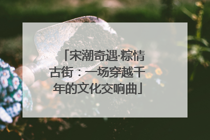 宋潮奇遇·粽情古街：一场穿越千年的文化交响曲