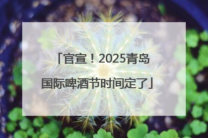 官宣！2025青岛国际啤酒节时间定了
