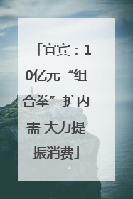 宜宾：10亿元“组合拳”扩内需 大力提振消费