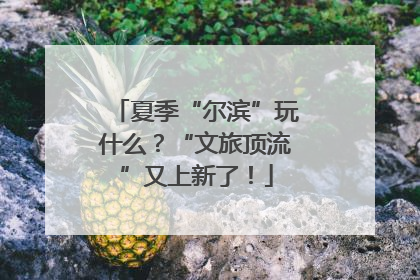 夏季“尔滨”玩什么？“文旅顶流”又上新了！