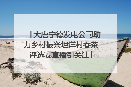 大唐宁德发电公司助力乡村振兴坦洋村春茶评选赛直播引关注