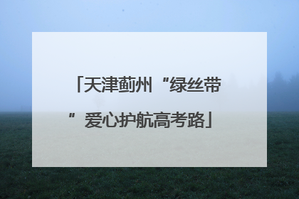 天津蓟州“绿丝带”爱心护航高考路