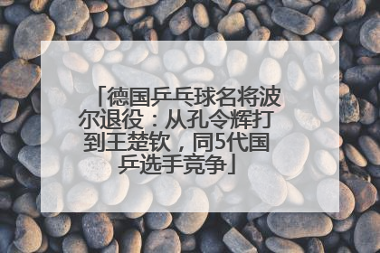 德国乒乓球名将波尔退役：从孔令辉打到王楚钦，同5代国乒选手竞争