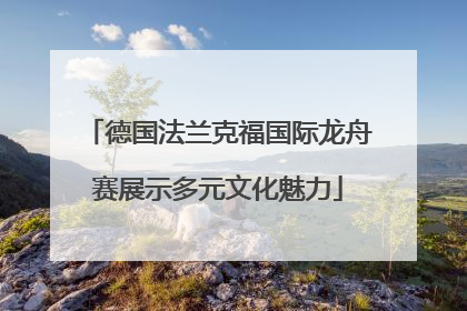 德国法兰克福国际龙舟赛展示多元文化魅力
