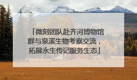微刻团队赴齐河博物馆群与泉溪生物考察交流，拓展永生传记服务生态
