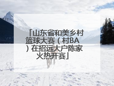 山东省和美乡村篮球大赛（村BA）在招远大户陈家火热开赛