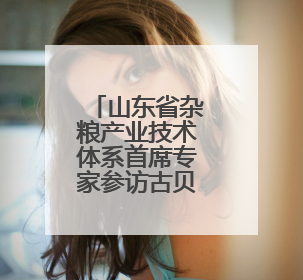 山东省杂粮产业技术体系首席专家参访古贝春集团