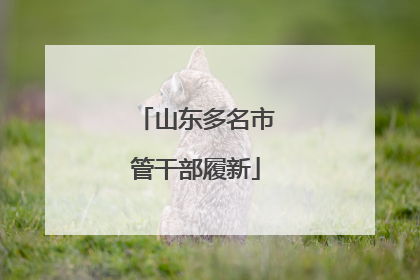 山东多名市管干部履新
