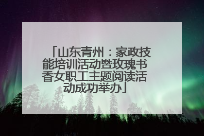 山东青州：家政技能培训活动暨玫瑰书香女职工主题阅读活动成功举办