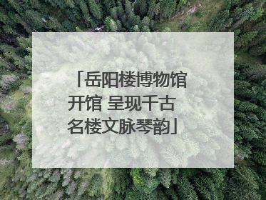 岳阳楼博物馆开馆 呈现千古名楼文脉琴韵
